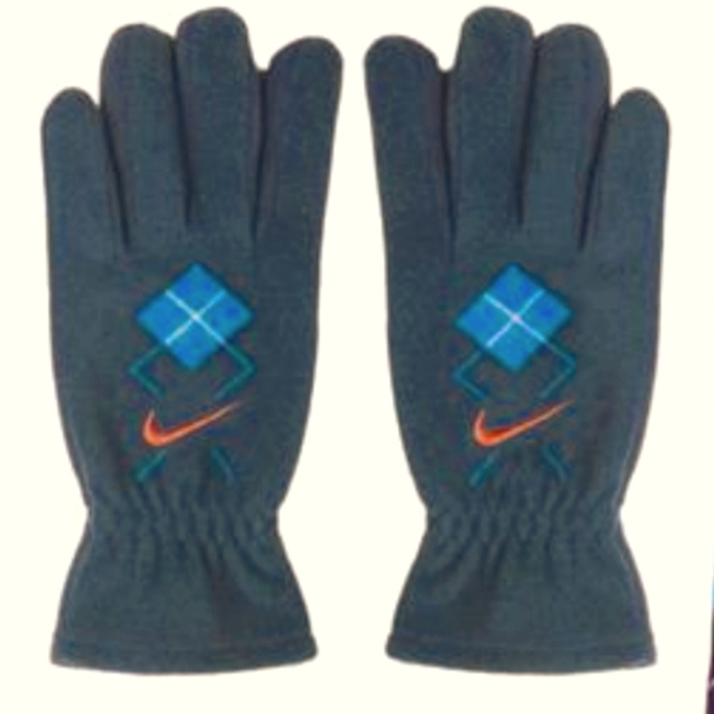 Nike Women's Argyle Fleece Gloves Size XL